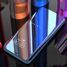 Для huawei P Smart Z чехол роскошное умное зеркало Флип Прозрачный чехол для PSmart Z STK-LX1 аксессуар для P Smart Z Fundas Coque