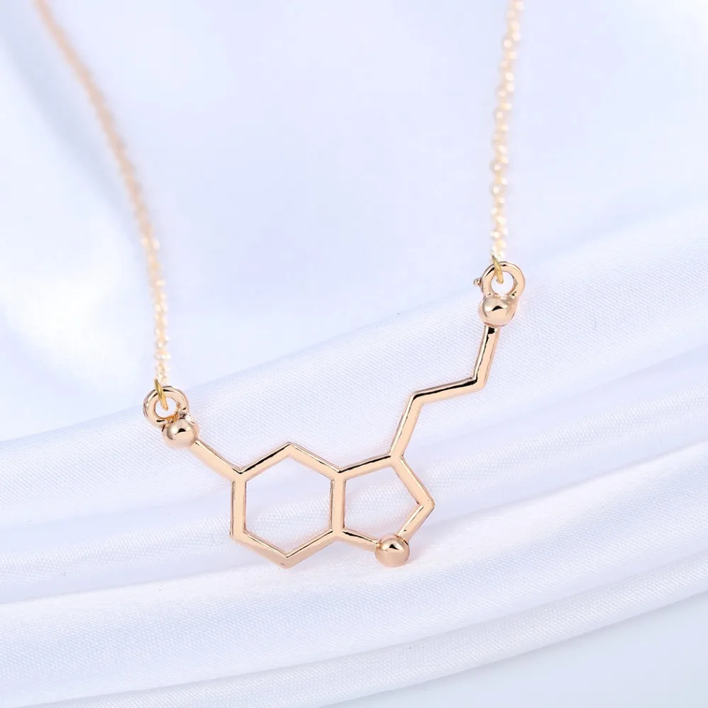 Todorova Горячая молекула серотонина химическое ожерелье уникальный Шарм Подвеска дружба минималистский бренд ювелирные изделия для женщин девушек