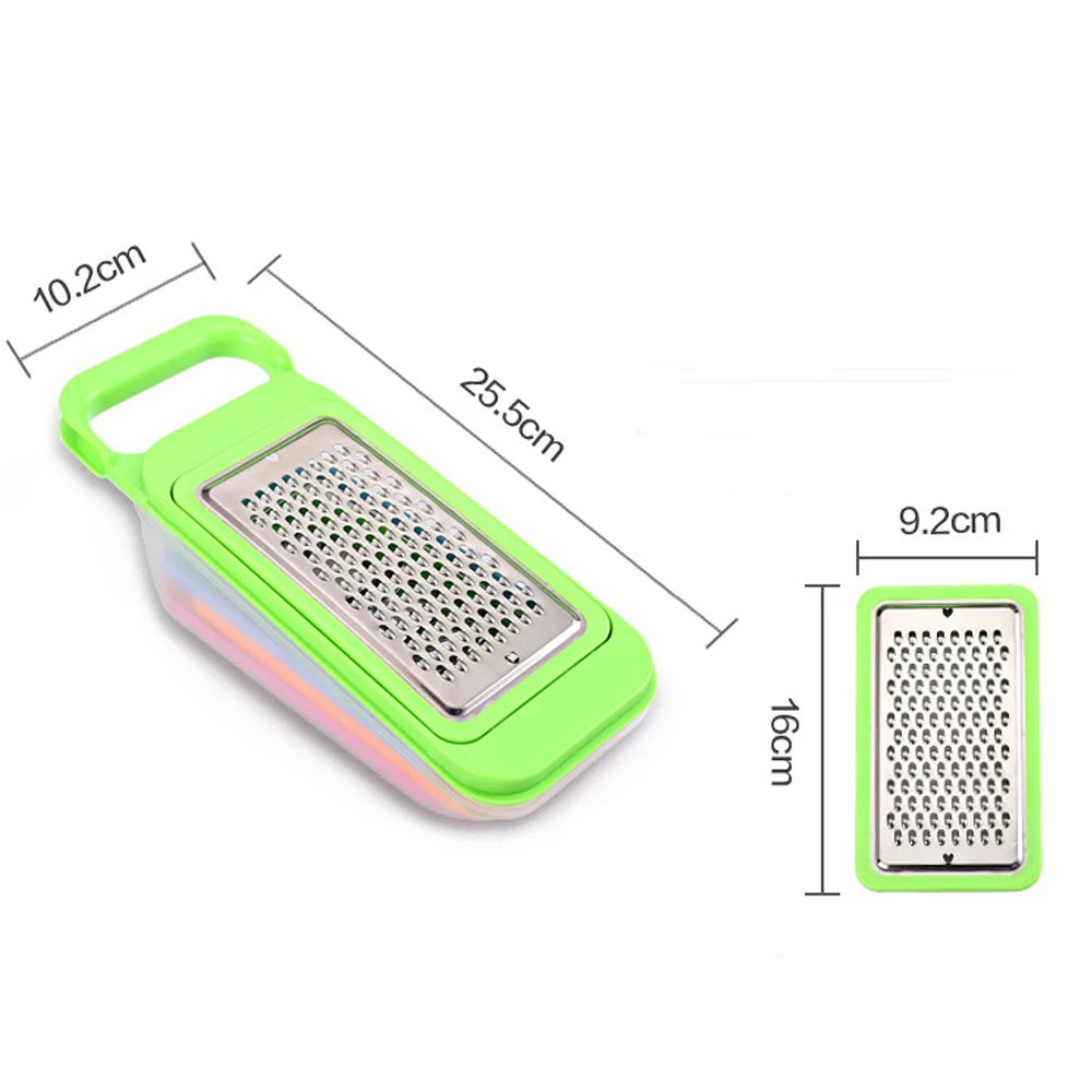 4 в 1 овощная коробка для терки пластик+ нержавеющая сталь 4 лезвия картофель Морковь Огурец Овощечистка слайсер Терка с коробкой