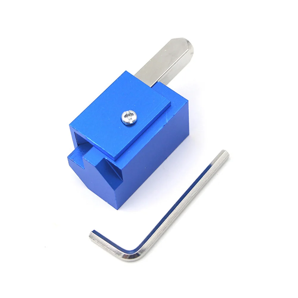 Wood Corner Chisel for Square Hinge Recesses Mortising Angle Woodworking Tool GHS99 - Тип лезвия: Blue