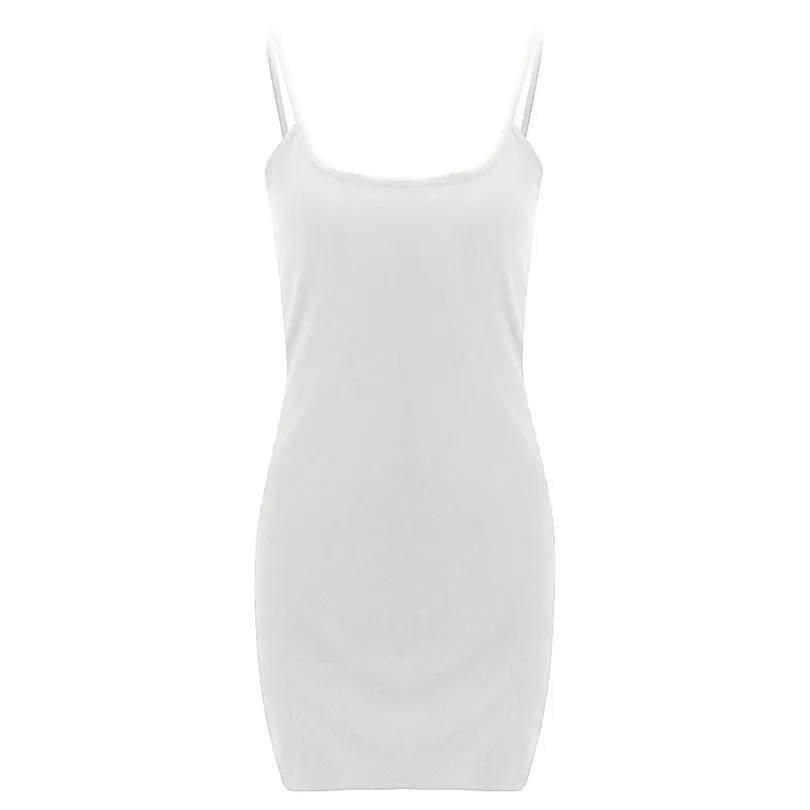 Solid Mini Dress Strap Sexy Dress Sleeveless Party Dress Slim Summer Dress Elegant Bodycon Dresses Casual Vestido 40DC243