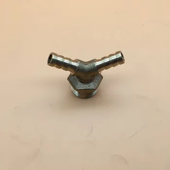 

Brass Two Barb Y type Hose Fitting 1/2"BSP Male Thread 8/10mm Hose Tube Water spray Barbed Coupling Connector Adapter parts