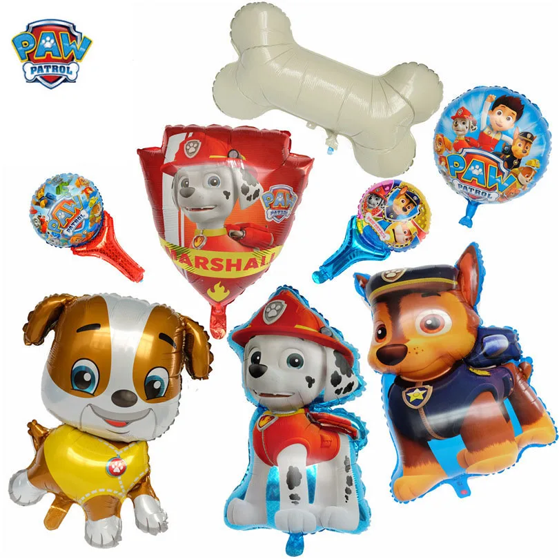 Новинка, Paw Patrol, украшение на день рождения, фигурки, игрушки, Paw Patrol, воздушные шары, вечерние, декор для комнаты, Чейз, Marshall, баллон, детские игрушки для девочек