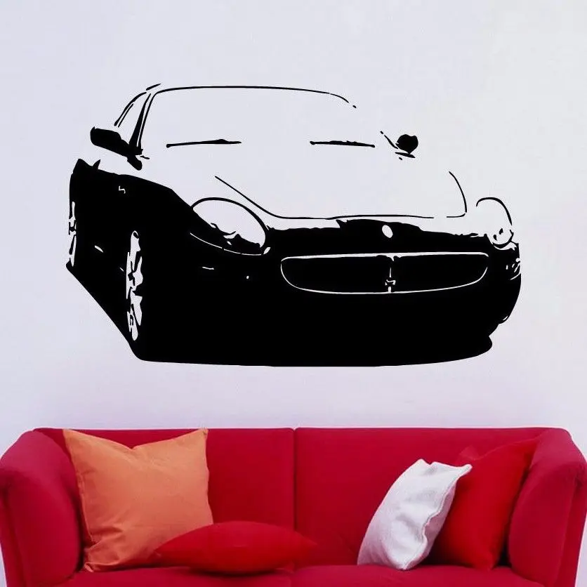 Buautiful Car Vinyl Wall Stickers Waterproof Wall Decal Removable Wall