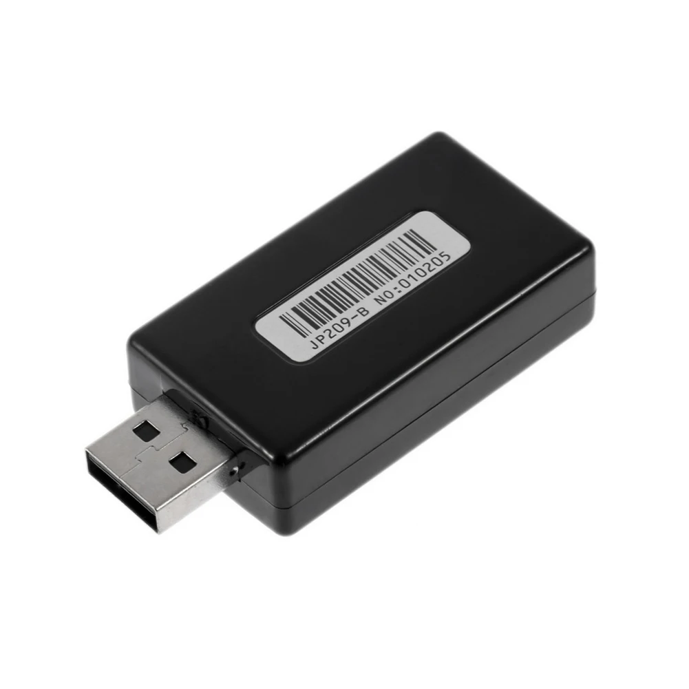 Мини USB 2,0 3D виртуальный 12 Мбит/с Внешний 7,1 канальный аудио адаптер звуковой карты