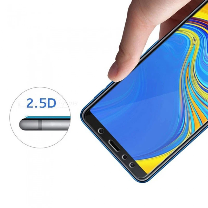 2.5d tempered glass for samsung a7 2018 screenprotector