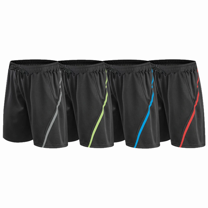 Men Boys Kids Reflective Running Shorts Breathable Zipper