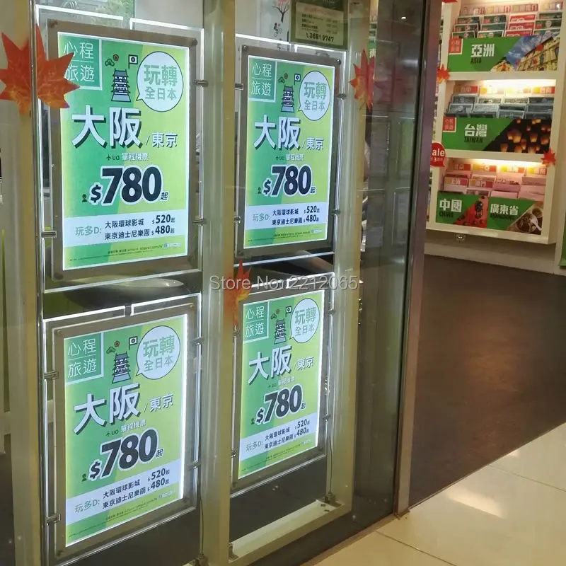 

(Pack/4units) A3 Ultra Slim Double Sided   Cable Display & Wire Hanging Systems