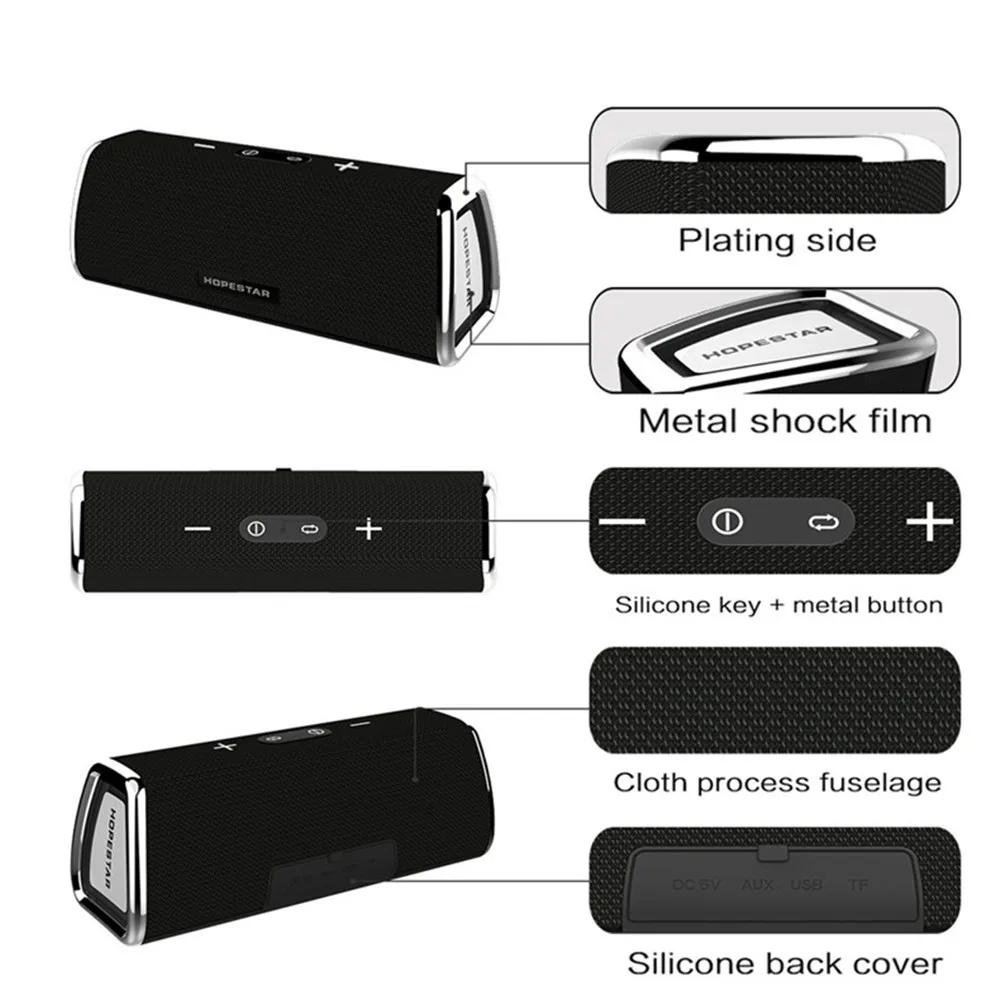H23 Новый Bluetooth audio беспроводной карты сабвуфер открытый ткань сети