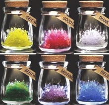 Magical Wishing Crystal With LED Light Wish Grow A Crystals DIY Growing Kit Kids Toys For Children Christmas Decoration Baby Toy