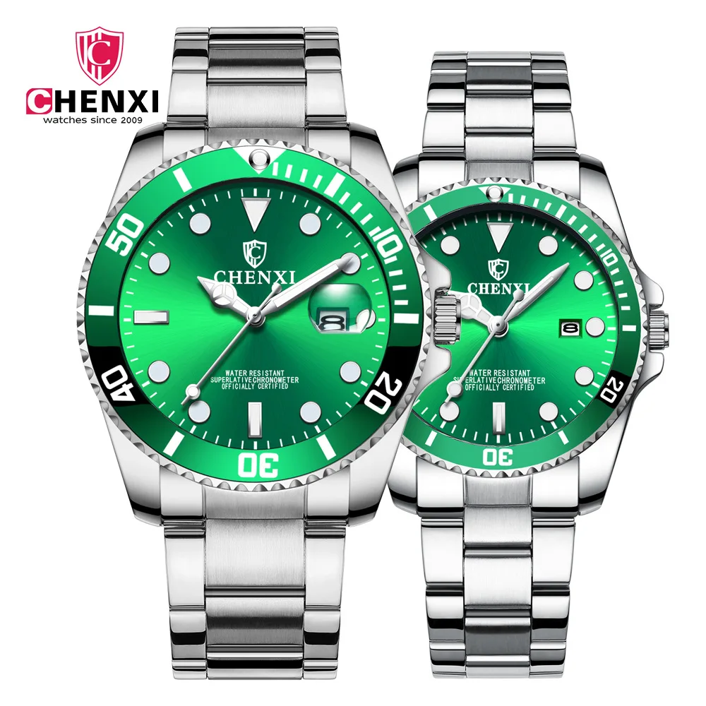 

CHENXI Couples Imported Brands Watches Men Women Quartz Watch Clock Wristwatches Man Fashion Casual Male Female With Calendar
