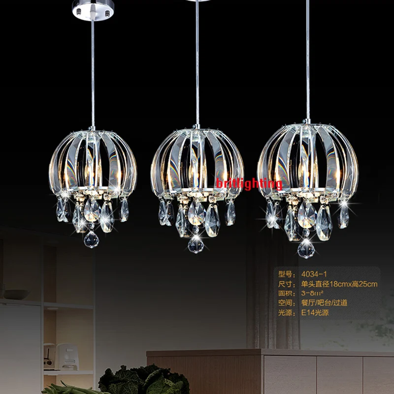 Подвеска Кристалл Света хром светильник Винтаж hanglamp современный подвесной