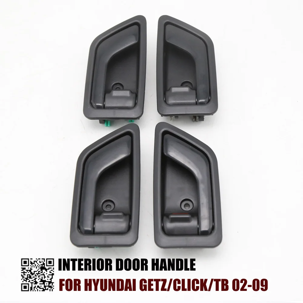 4PCS SET INTERIOR DOOR HANDLE FOR Hyundai Getz/Click/TB 02 09 Dodge