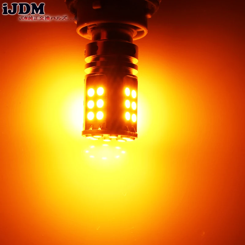 IJDM Автомобильный задний светильник 7440 светодиодный Canbus T20 W21W WY21W 32SMD 3030 фонарь для