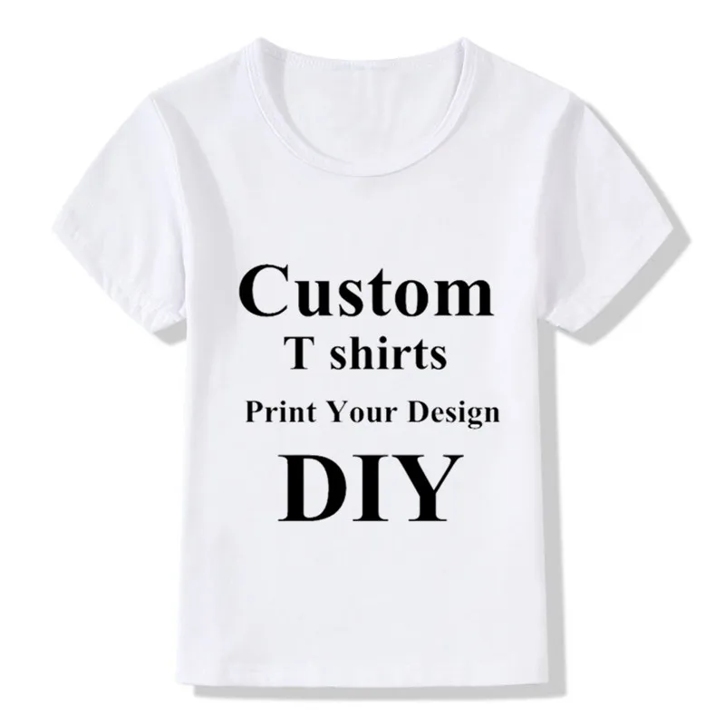 Custom Chirdren T shirts DIY Print Your Design Kids T shirts Boys/Girls