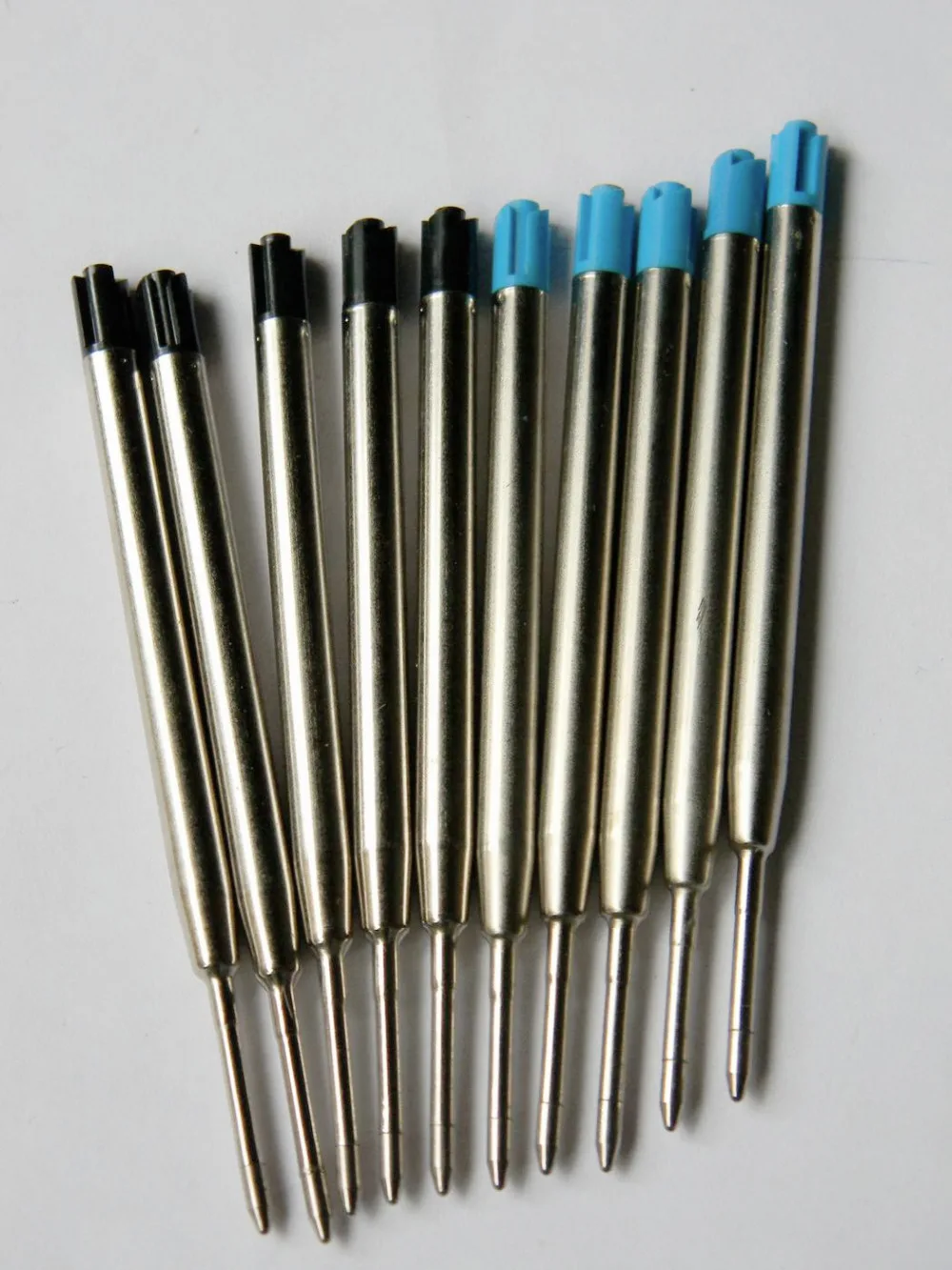 5 синих и черных металлических стержней шариковой ручки|pen refills|ballpoint pen refillmetal refills