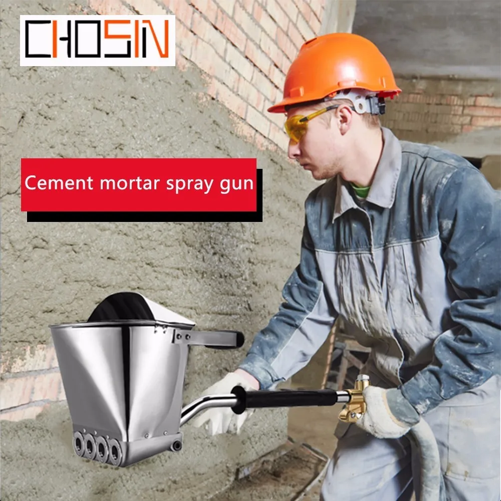 

4-5L Mortar Sprayer Wall Mortar Gun Stucco Shovel With Hopper Ladle Spray Gun Cement Air Stucco Sprayer Plaster Hopper Gun