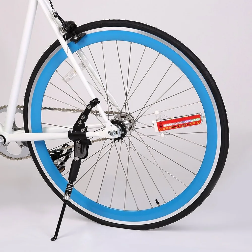 32LED Patterns Cycling Bikes Bicycles Rainbow Wheel Signal Tire Spoke Rim Light