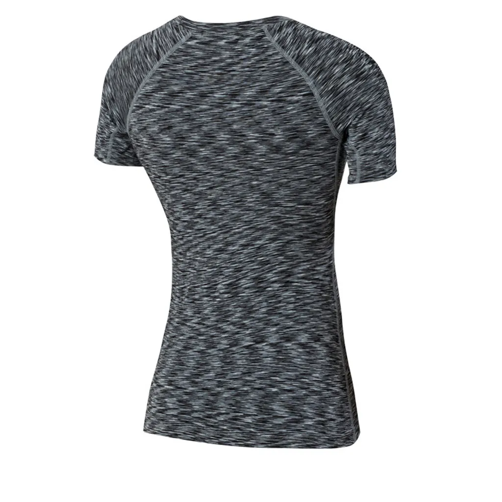 Женская спортивная футболка для бега, летняя, размера плюс, короткий рукав, быстросохнущая, для выступлений, женская футболка, топы для фитнеса, тренировочная футболка