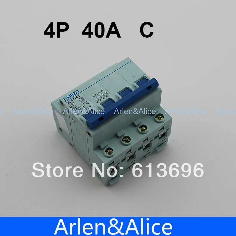 4 P 40A 240V/415V автоматический выключатель MCB C Тип полюса | Обустройство дома