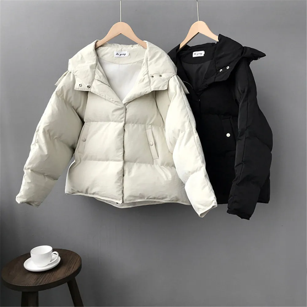 Winter Warm Teenage Girls' Thicken Coat 2018 Cotton Padded Women Hooded Coats Casual Parkas Thick Jacket Coat Hoodies Z8879 (12)