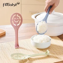 FILBAKE ложка для риса, пшеничная солома, ложки со смайликами, кухонные инструменты, экологически чистые 21 см* 7 см, кухонные принадлежности для супа