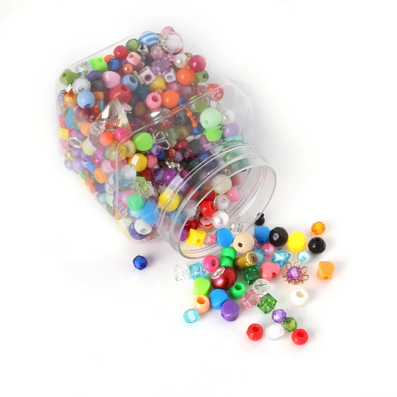 

Assorted Colors Assorted Sizes Acrylic Spacer Ball Round Beads 300 grams/set Plastic Bead Kit Jewelry Beads For DIY Handcraft
