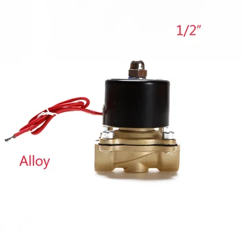 

Electric Solenoid Valve Water Air N/C 2 Way 1/2" AC 220V 2W160-15 Alloy Body DC12V 24V AC110V 220V Alloy Water Valve