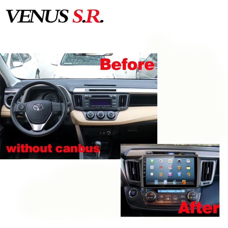 Excellent VenusSR Android 8.1 2.5D car dvd for Toyota Rav4 Radio 2014-2017 multimedia  Radio stereo gps navigation 4