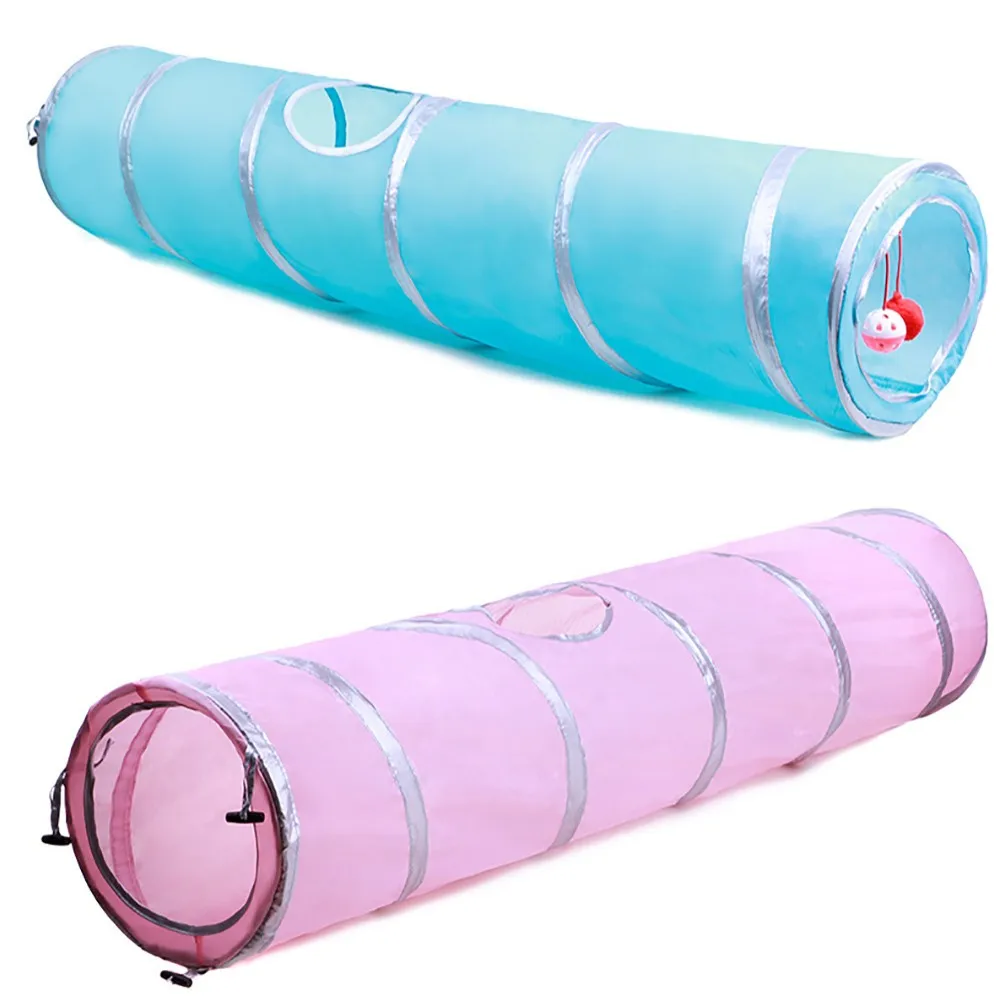 cute Pet Tunnel with Ball Cat Play Tunnel Funny Cat Long Tunnel Kitten Play Toy Collapsible Animals Tunnel 2 Holes Easy Pack cute Pet Tunnel with Ball Cat Play Tunnel Funny Cat Long Tunnel Kitten Play Toy Collapsible Animals Tunnel 2 Holes Easy Pack