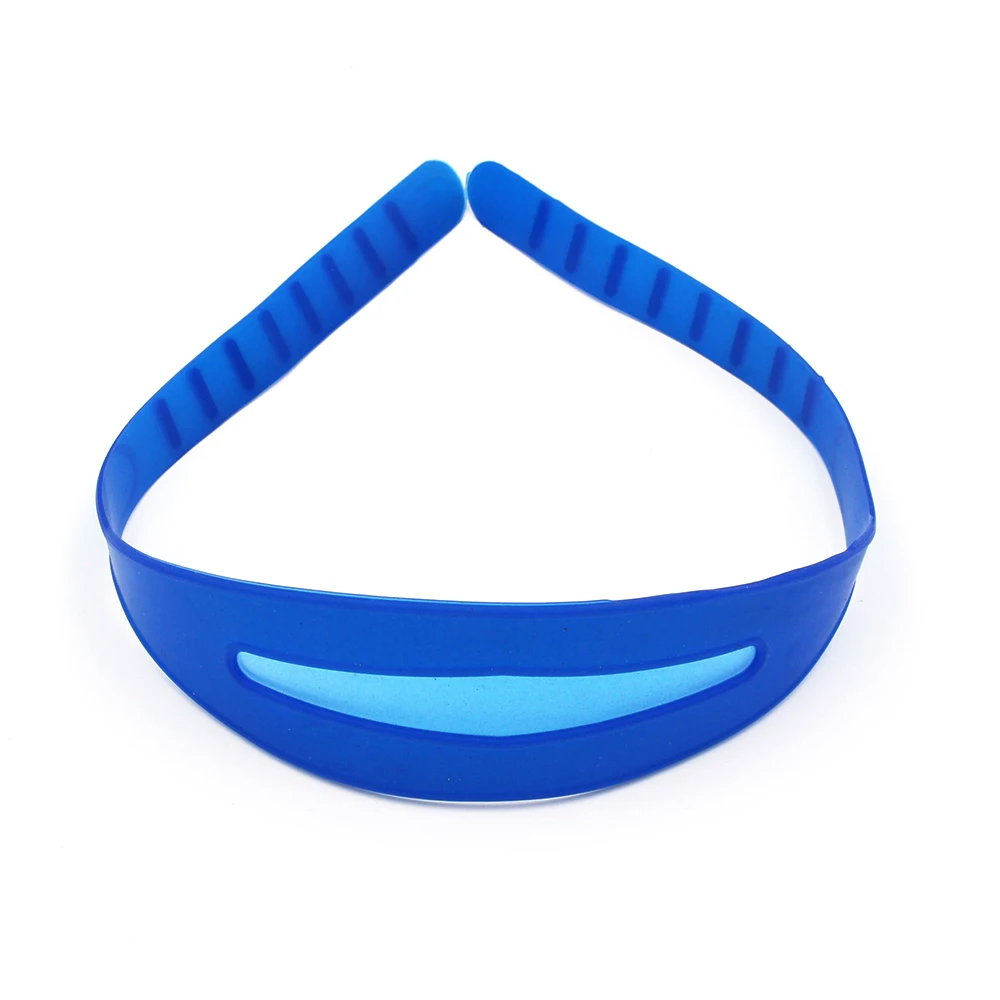 Высокое качество комфорт силиконовые дайвинг водные виды спорта Подводное плавание маска ремешок Плавание очки замена синий DVG01