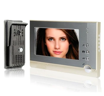 

XINSILU wired villa video door phone 7 inch and alloy case cast iron and rainproof outdoor camera