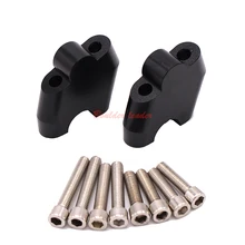 Мотоцикл CNC алюминиевый руль стоячий зажим Крепление конус 2шт 7/" 22 мм для Triumph KTM Honda Yamaha Suzuki Kawasaki