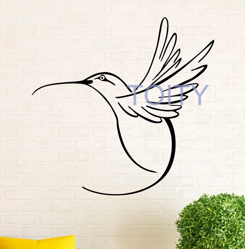 Hummingbird Wall Decal Colibri Bird Vinyl Window Stickers Interior