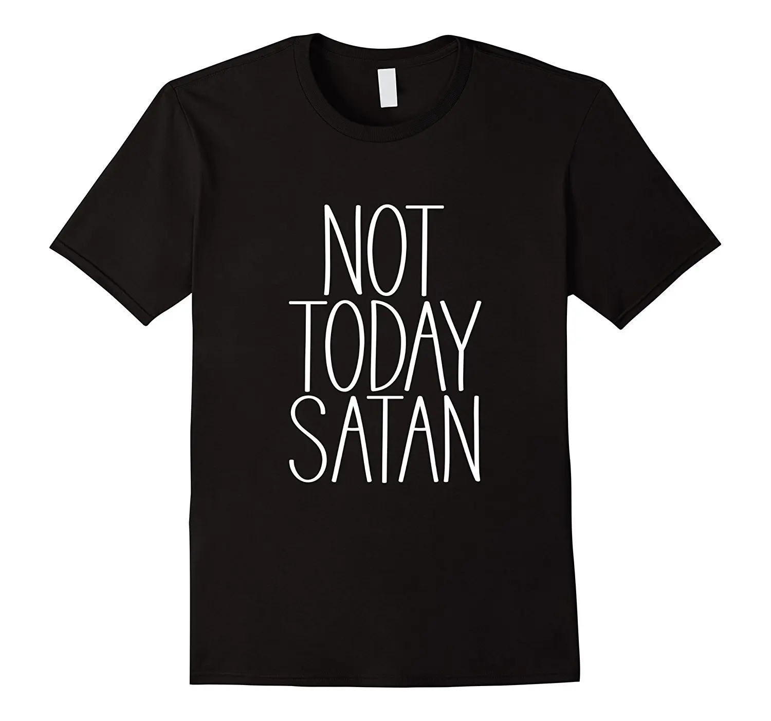 Not Today Satan футболка для мужчин новый дизайн хлопок мужской рубашка с короткими
