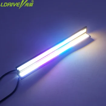 

2PC car LED COB DRL Daytime Running Light Waterproof DC12V External LED Car Styling Car Light Source Parking Fog Bar Lamp 17CM
