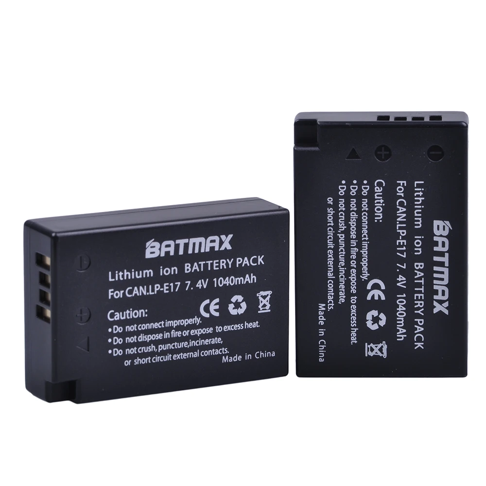 Batmax LP-E17 LP E17 LPE17 Батарея+ USB Dual Зарядное устройство для цифровой однообъективной зеркальной камеры Canon EOS M3 M5 M6 750D 760D T6i T6s 800D 8000D поцелуй X8i