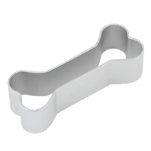 2 предмета в форме собачьей кости для бисквитов, тортиков, печенья формы для бисквита Серебряный тон