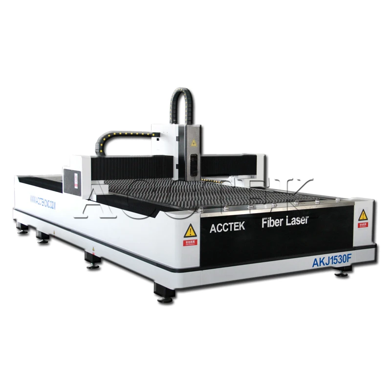 1500x3000mm Sheet metal / carbon steel / brass / aluminum fiber laser cutting machine for sale ...
