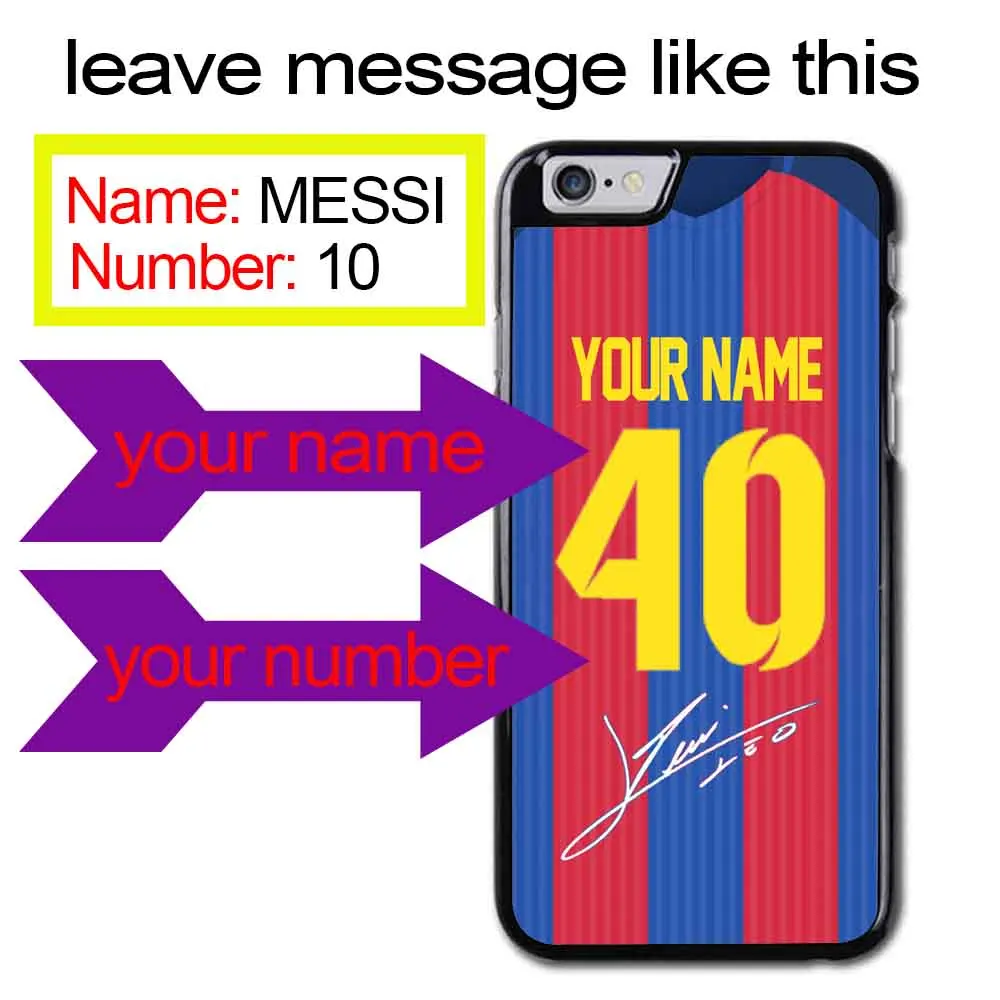 Пользовательские Барселона чехол с надписью &quotMESSI&quot для Xiaomi Redmi Mi8 SE A2 Pocco F1 Note 3 S 4A