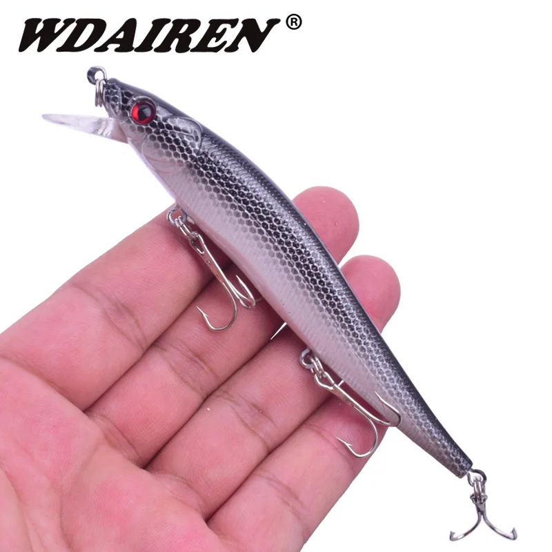 

1Pcs 11.5cm 13.5g Bent Minnow Fishing Lure Artificial Baits 3D Fish Eye Minow Lures Fake Bait High Imitation Swimbait Crankbait