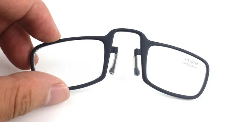 Портативные мужские и женские универсальные очки для чтения, мини-очки, липкий Чехол для мобильного телефона