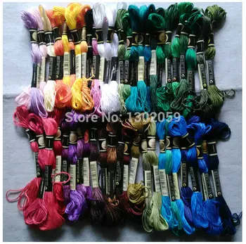 

Factory Wholesale Price 10 Full Sets Total 4470 Skeins Embroidery Thread Cross Stitch Thread Floss 8.7 Yard 6 Strands