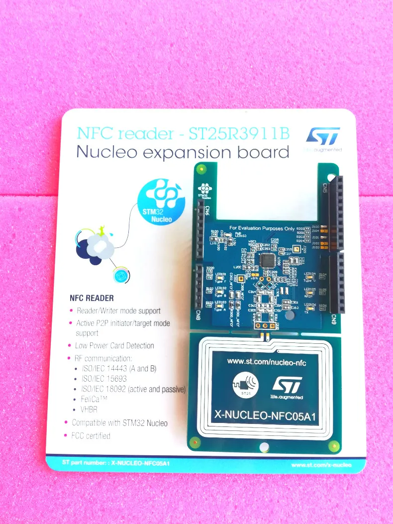 Пятно X NUCLEO NFC 05A1 ST25R3911B Плата расширения кардридер|reader|reader nfcreader card |