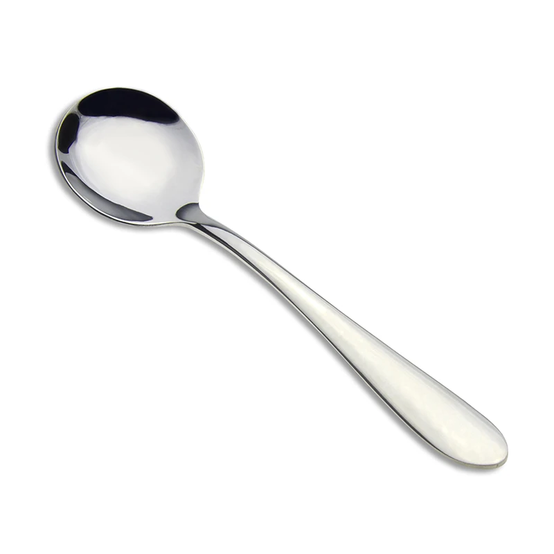 304/ss Tableware High Quality 6pcs/Lot Soup Spoon Flatware Dessert Spoon Cutlery Set Stainless