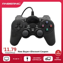 ANBERNIC USB проводной контроллер геймпад джойстик игра для ПК/PS3/X-inp/Android X Pro 8 для X BOX один джойстик консоль PS1