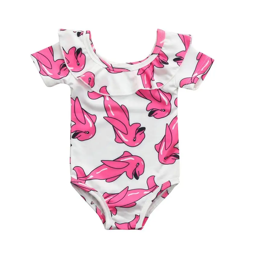 Buy Infant Kids Baby Girls Swimsuit Cartoon Dolphin