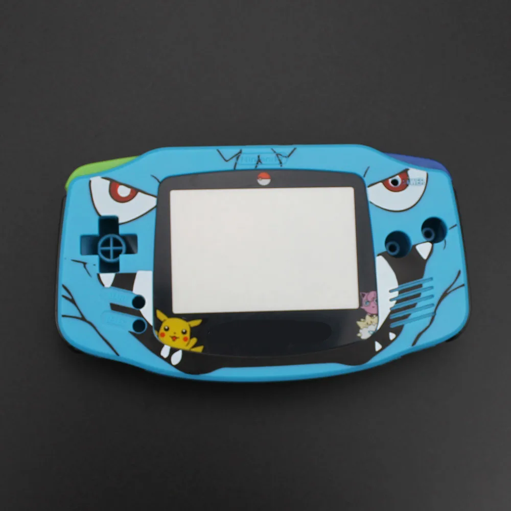 Grey Color Housing Shell Case Cover Skin replacement for Gameboy Advance for GBA Limited Edition with rubber pads