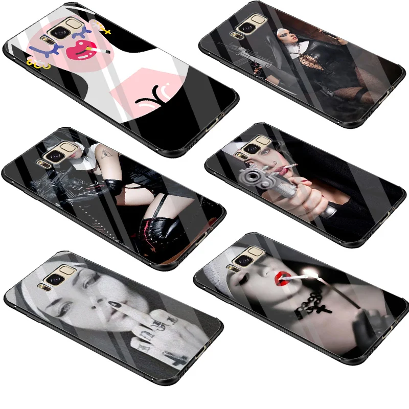 

Gerleek Glass DIY Funny Sister Nun Sexy Girl Case Cover For Samsung A10 A20 A30 A40 A50 A60 A70 S7 Edge S8 S9 Plus S10 Note 8 9