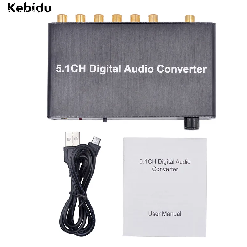 Цифровой аудио конвертер декодер SPDIF коаксиальный в RCA DTS AC3 цифровой 5 1 усилитель